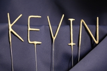 Kevin - Name aus Buchstaben-Wunderkerzen