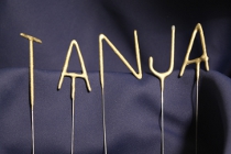 Tanja - Name aus Buchstaben-Wunderkerzen