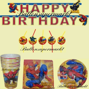 Party Deko Set Kindergeburtstag Spiderman